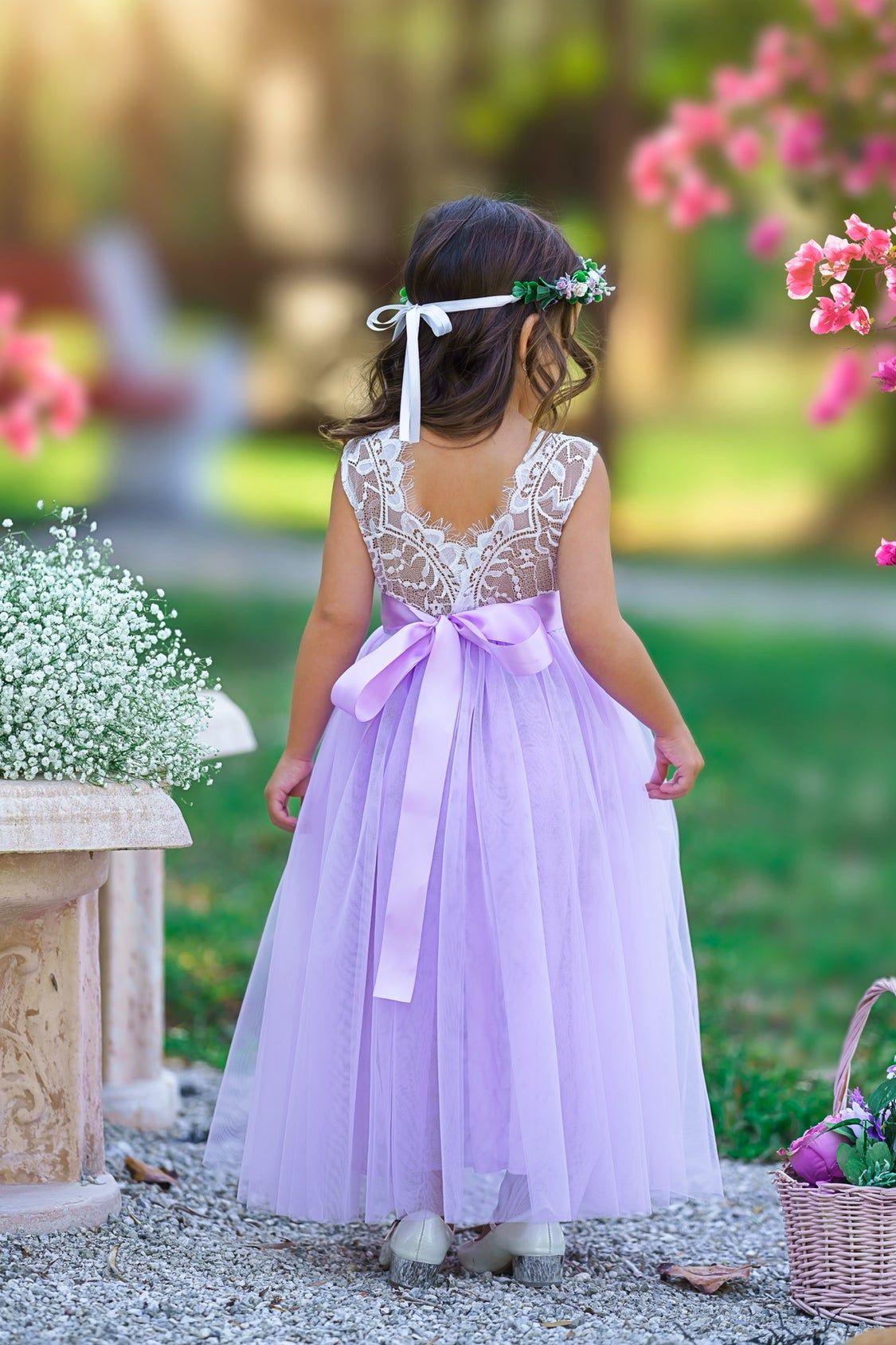 purple flower girl dresses toddler Purple Flower Girl Dress Toddler One Shoulder Rhinestones Beads Tulle Floor-Length Gown for Communion Birthday from Dhgate Flower Girls' Dresses