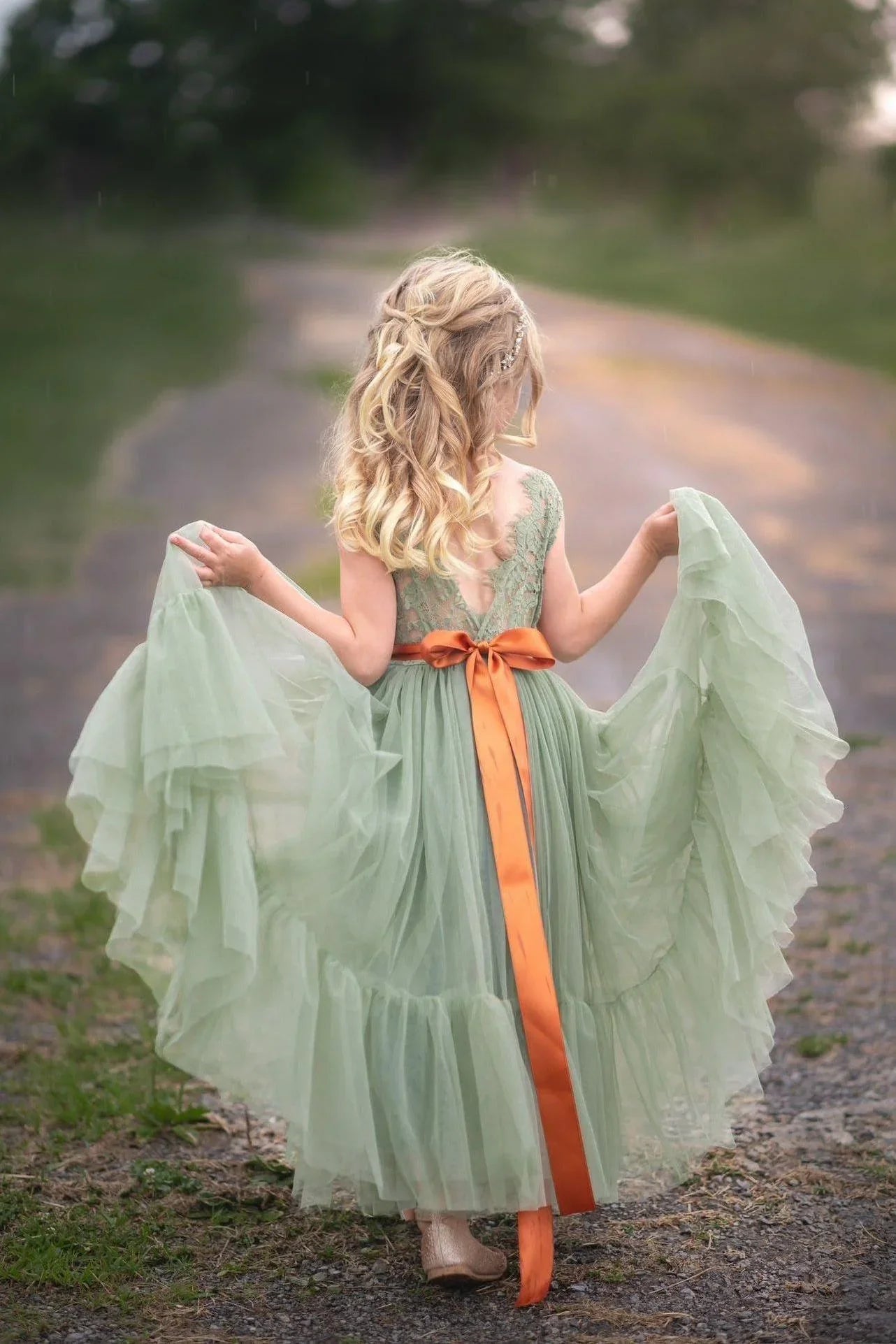 Sleeveless Sage Green Flower Girl Dress- Boho Summer Wedding Dress/Jewel Sash / 12/18 months Sleeveless Sage Green Flower Girl Dress- Boho Summer Wedding Dress/Jewel Sash / 12/18 months