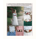 Sleeveless Floral Embroidered Burnt Orange Flower Girl Dress - The Little Kitten Boutique