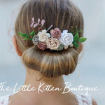 Hair Combs with Flowers for Weddings - The Little Kitten Boutique