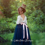 Long Sleeve Flower Girl Dresses - The Little Kitten Boutique