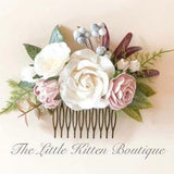 Hair Combs with Flowers for Weddings - The Little Kitten Boutique