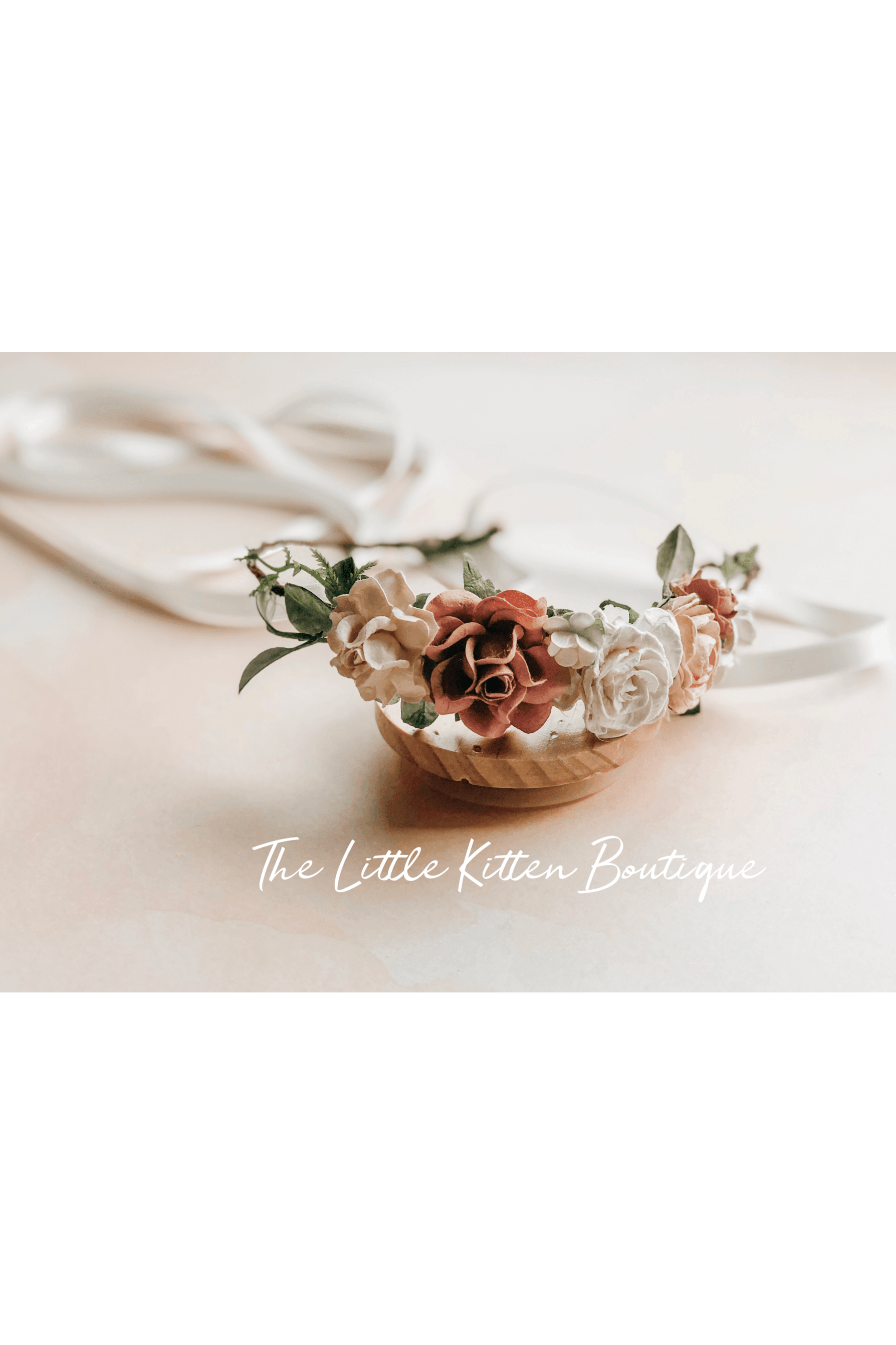 Floral Hair Wreaths on Grapevine / Wedding Hair Accessories - The Little Kitten Boutique