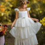 The Perfect Ivory Flower Girl Dress - The Little Kitten Boutique