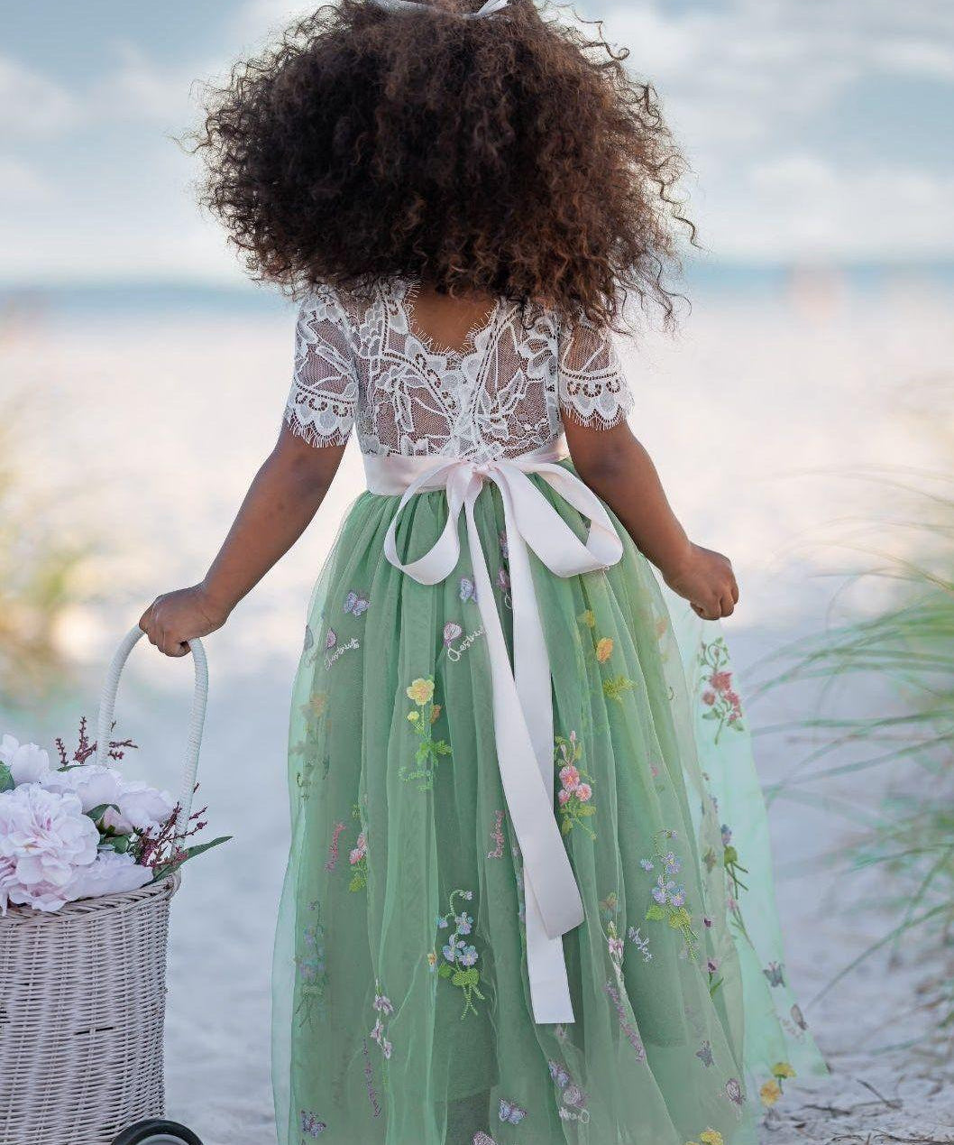 Boho Style girls dress for weddings, special occasions , and photo shoots