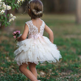 Tutu style flower girl dress / girls special occasion dress - The Little Kitten Boutique