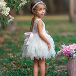 Tutu style flower girl dress / girls special occasion dress - The Little Kitten Boutique