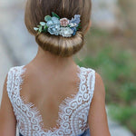 Sleeveless Lace and Tulle Flower Girl Dress - The Little Kitten Boutique
