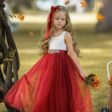 Sleeveless and Long Sleeve, Fall Inspired Burnt Orange and Rust Flower Girl Dresses - The Little Kitten Boutique