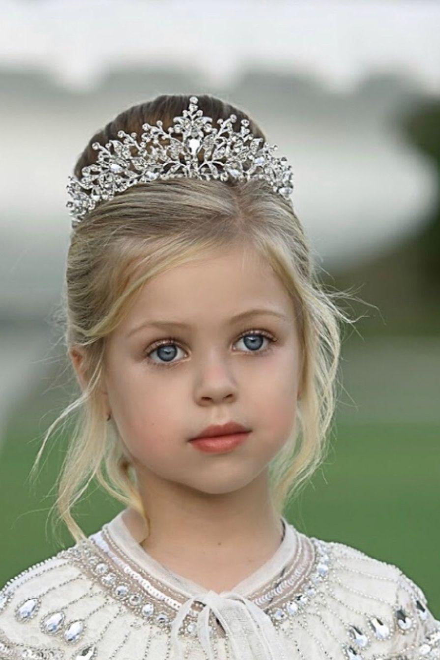 Gold and Silver Crystal Princess Tiaras - Hair Accessories for Weddings - The Little Kitten Boutique