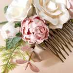 Hair Combs with Flowers for Weddings - The Little Kitten Boutique