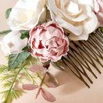 Floral Hair Combs / Wedding Hair Accessories - The Little Kitten Boutique
