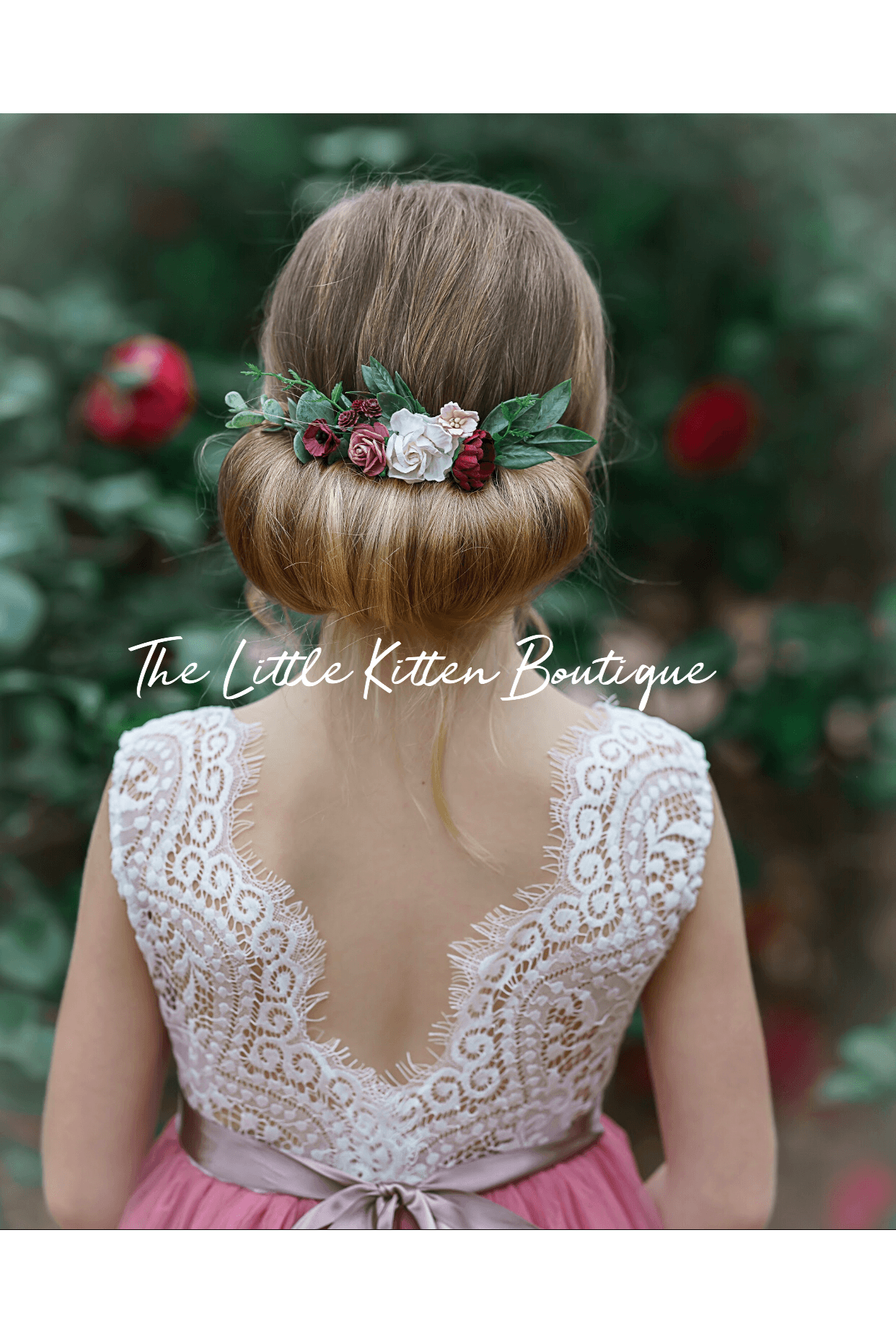 Sleeveless Lace and Tulle Flower Girl Dress - The Little Kitten Boutique