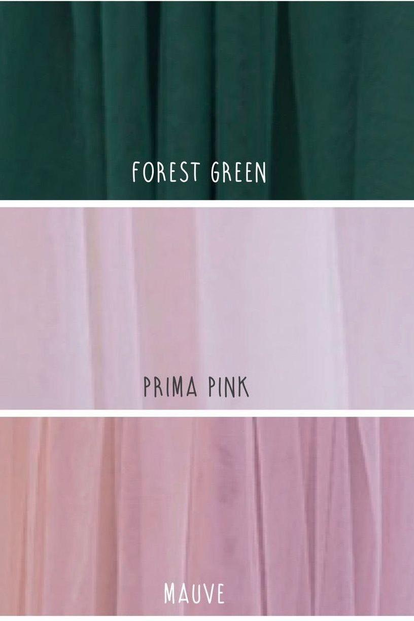 Forest Green, Prima Pink and Mauve Flower Girl Dresses - The Little Kitten Boutique