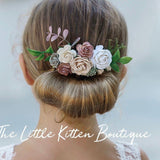 Hair Combs with Flowers for Weddings - The Little Kitten Boutique