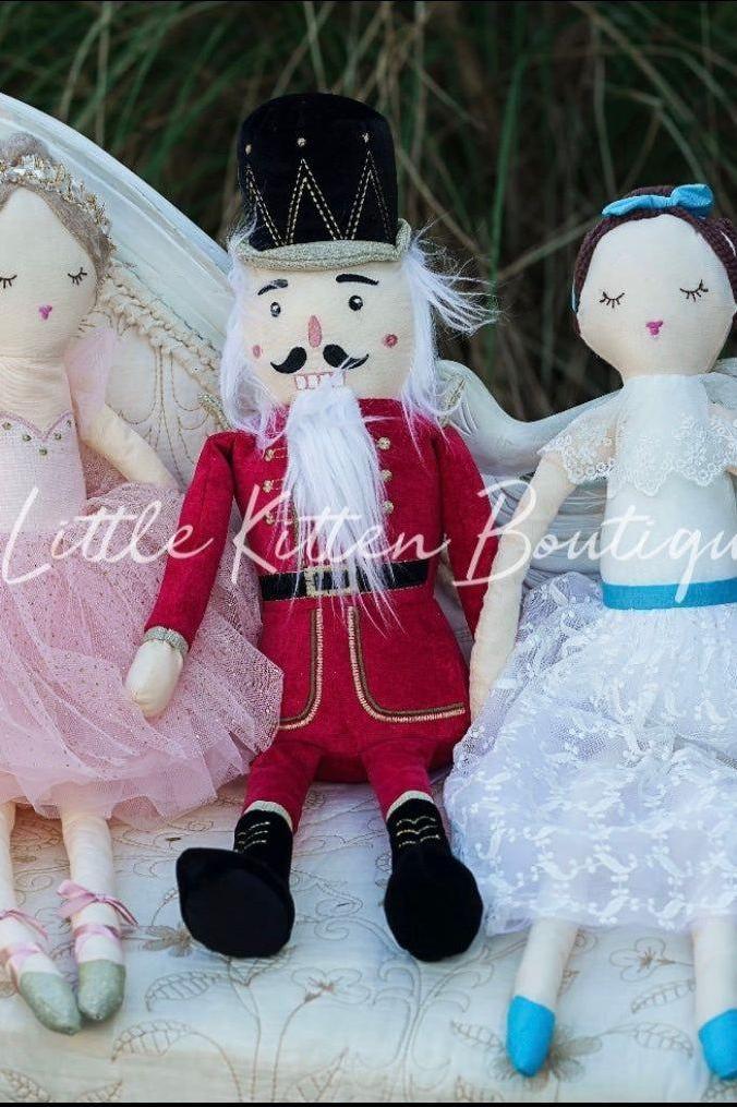 Nutcracker Dolls: Clara, Sugar Plum Fairy and The Nutcracker - The Little Kitten Boutique