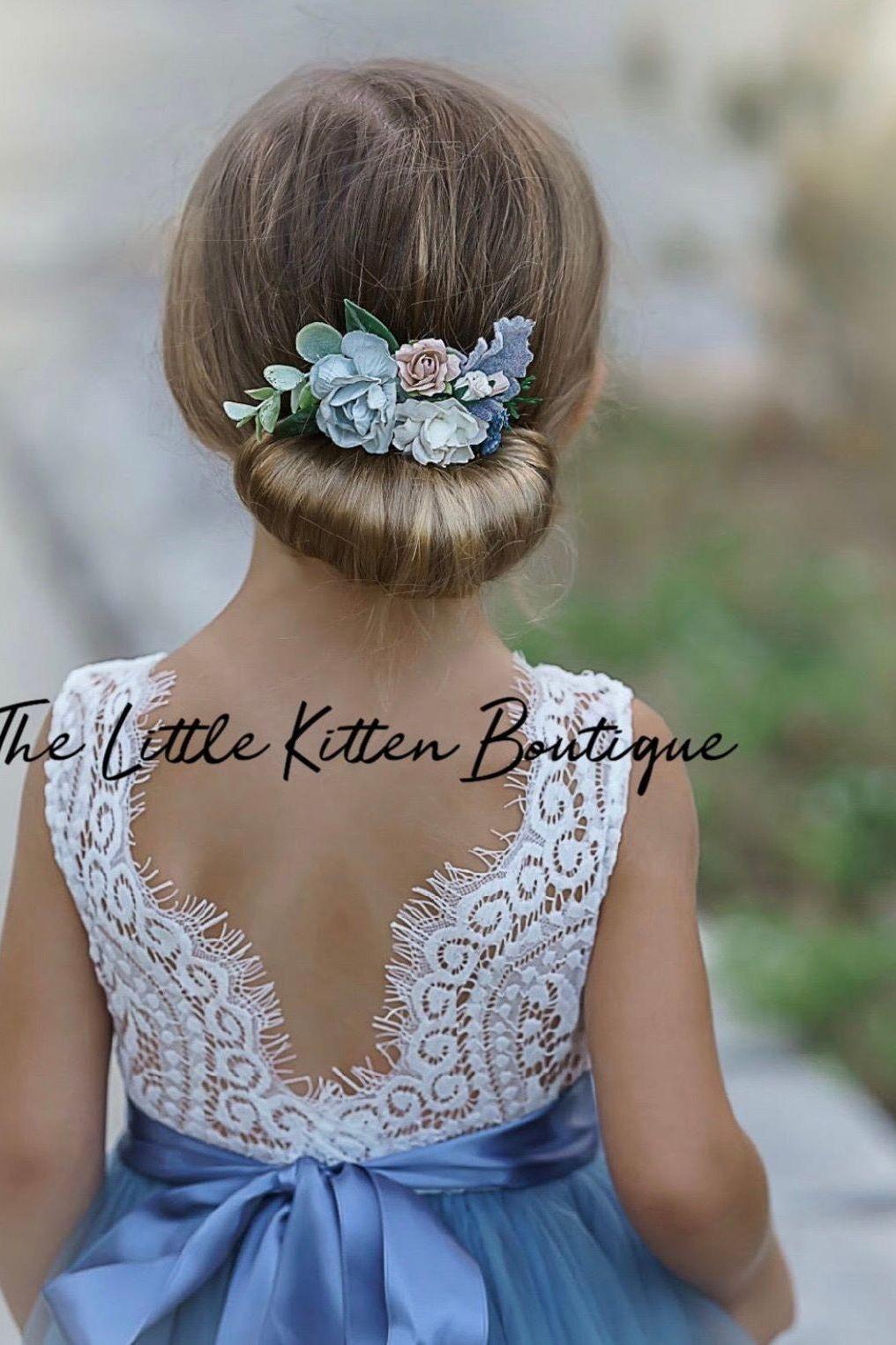 Hair Combs with Flowers for Weddings - The Little Kitten Boutique