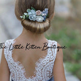 Hair Combs with Flowers for Weddings - The Little Kitten Boutique