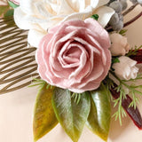Floral Hair Combs / Wedding Hair Accessories - The Little Kitten Boutique