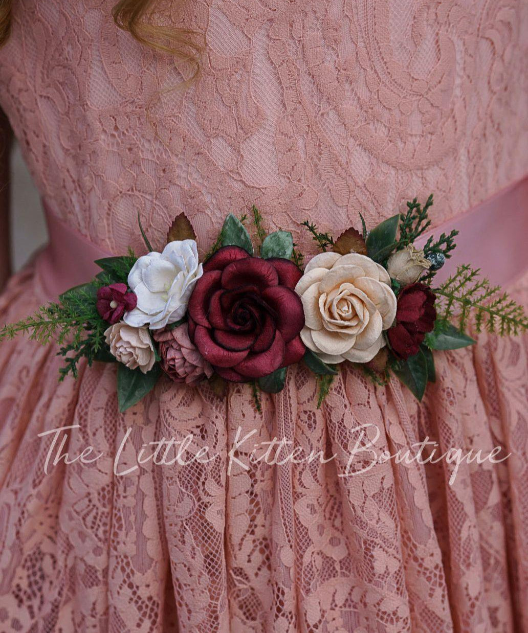 Floral Sashes - The Little Kitten Boutique